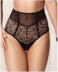 Slip Rétro Lise Charmel Soir De Venise (Noir) 6 Slip Rétro Lise Charmel Soir De Venise (Noir) -Aubade Lingerie Boutique slip retro lise charmel soir de venise noir 1 1