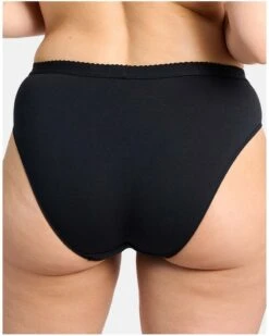 Slip Sans Complexe Coton D'arum (Noir) 8 Slip Sans Complexe Coton D'arum (Noir) -Aubade Lingerie Boutique slip sans complexe coton d arum noir 2