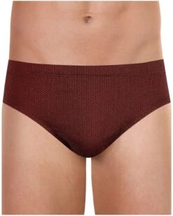 Slip Taille Basse 100% Coton Eminence Motifs (Maillon Bordeaux)