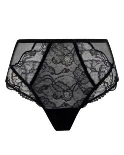 Slip Taille Haute Lise Charmel Féérie Couture (Noir) -Aubade Lingerie Boutique slip taille haute lise charmel feerie couture noir 2
