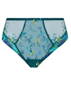 Slip Taille Haute Lise Charmel Grâce Aquatique (Floral Aqua) -Aubade Lingerie Boutique slip taille haute lise charmel grace aquatique floral aqua 1