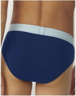 Slips Midi Ever Cool Sloggi For Men (Lot De 2) Twilight Blue -Aubade Lingerie Boutique slips midi ever cool sloggi for men lot de 2 twilight blue 2