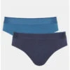 Slips Sloggi For Men EVER Airy (Lot De 2) (Blue-Dark Combination) 1 Slips Sloggi For Men EVER Airy (Lot De 2) (Blue-Dark Combination) -Aubade Lingerie Boutique slips sloggi for men ever airy lot de 2 blue dark combination