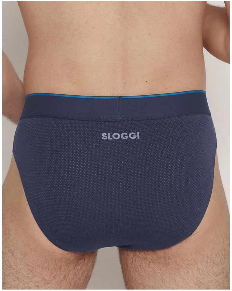Slips Sloggi For Men EVER Airy (Lot De 2) (Blue-Dark Combination) 7 Slips Sloggi For Men EVER Airy (Lot De 2) (Blue-Dark Combination) – Image 5