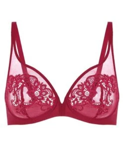 Simone Perele Soutien-gorge Armatures Décolleté Plongeant Simone Pérèle Saga (Lipstick) -Aubade Lingerie Boutique soutien gorge armatures decollete plongeant simone perele saga lipstick 5