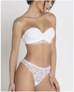Soutien-gorge Bandeau à Bretelles Amovibles Lise Charmel Féérie Couture (Blanc) -Aubade Lingerie Boutique soutien gorge bandeau a bretelles amovibles lise charmel feerie couture blanc 3