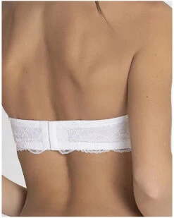 Soutien-gorge Bandeau à Bretelles Amovibles Lise Charmel Féérie Couture (Blanc) -Aubade Lingerie Boutique soutien gorge bandeau a bretelles amovibles lise charmel feerie couture blanc 4
