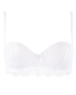 Soutien-gorge Bandeau à Bretelles Amovibles Lise Charmel Féérie Couture (Blanc) -Aubade Lingerie Boutique soutien gorge bandeau a bretelles amovibles lise charmel feerie couture blanc 5
