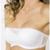 Soutien-gorge Bandeau Bretelles Amovibles Antigel Tressage Graphic (Tressage Blanc)