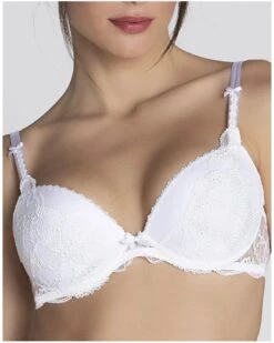 Soutien-gorge Coque Lise Charmel Féérie Couture (Blanc) -Aubade Lingerie Boutique soutien gorge coque lise charmel feerie couture blanc 1
