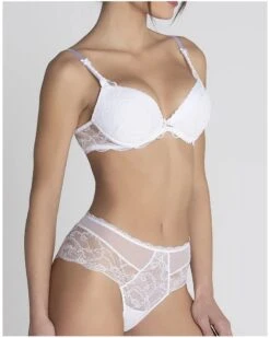 Soutien-gorge Coque Lise Charmel Féérie Couture (Blanc) -Aubade Lingerie Boutique soutien gorge coque lise charmel feerie couture blanc 2