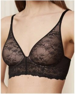 Soutien-gorge Coque Plunge Sans Armature Triumph Bright Spotlight (Noir)