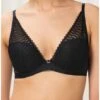 Soutien-gorge Coque Plunge Triumph Aura Spotlight (Noir) -Aubade Lingerie Boutique soutien gorge coque plunge triumph aura spotlight noir