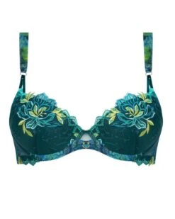 Soutien-gorge Coques Lise Charmel Grâce Aquatique (Floral Aqua) -Aubade Lingerie Boutique soutien gorge coques lise charmel grace aquatique floral aqua 1