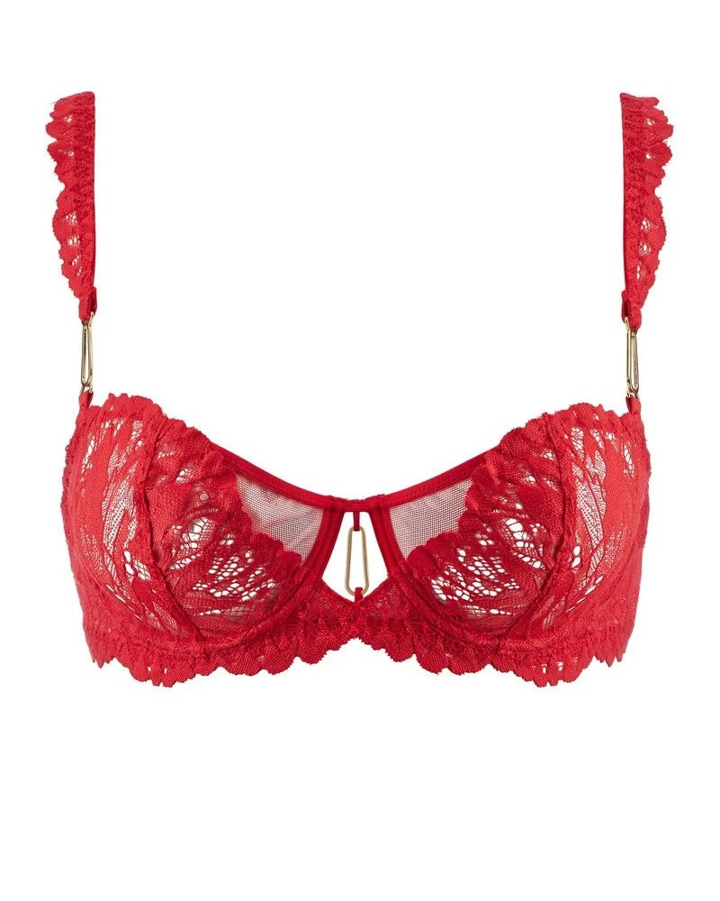 Soutien-gorge Corbeille Aubade Flowermania (Rouge Floral) 4 Soutien-gorge Corbeille Aubade Flowermania (Rouge Floral) – Image 2