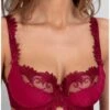 Soutien-gorge Corbeille En Maille Empreinte Thalia (Sangria)