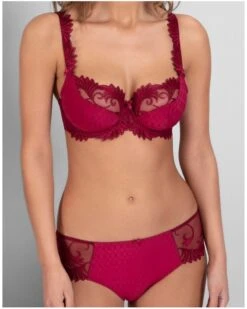 Soutien-gorge Corbeille En Maille Empreinte Thalia (Sangria) -Aubade Lingerie Boutique soutien gorge corbeille en maille empreinte thalia sangria 3