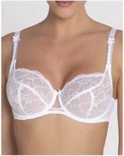 Soutien-gorge Corbeille Fitting Lise Charmel Féérie Couture (Blanc) -Aubade Lingerie Boutique soutien gorge corbeille fitting lise charmel feerie couture blanc 2