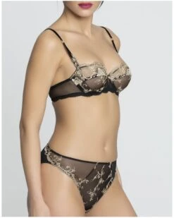 Soutien-gorge Corbeille Lise Charmel Déesse En Glam (Or Glamour) -Aubade Lingerie Boutique soutien gorge corbeille lise charmel deesse en glam or glamour 2