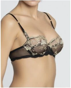 Soutien-gorge Corbeille Lise Charmel Déesse En Glam (Or Glamour) -Aubade Lingerie Boutique soutien gorge corbeille lise charmel deesse en glam or glamour 4