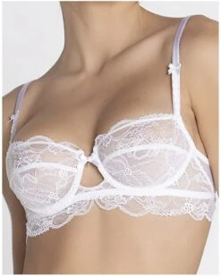 Soutien-gorge Corbeille Lise Charmel Féérie Couture (Blanc) -Aubade Lingerie Boutique soutien gorge corbeille lise charmel feerie couture blanc 2