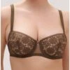 Simone Perele Soutien-gorge Corbeille Simone Pérèle Amazone (Vert Nomade) -Aubade Lingerie Boutique soutien gorge corbeille simone perele amazone vert nomade