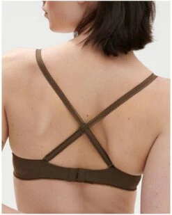 Simone Perele Soutien-gorge Corbeille Simone Pérèle Amazone (Vert Nomade) -Aubade Lingerie Boutique soutien gorge corbeille simone perele amazone vert nomade 3