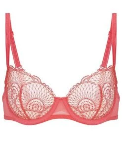 Simone Perele Soutien-gorge Corbeille Simone Pérèle Reflet (Papaye) -Aubade Lingerie Boutique soutien gorge corbeille simone perele reflet papaye 2