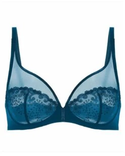 Simone Perele Soutien-gorge Décolleté Plongeant Simone Pérèle Délice (Bleu Prestige) -Aubade Lingerie Boutique soutien gorge decollete plongeant simone perele delice bleu prestige 5