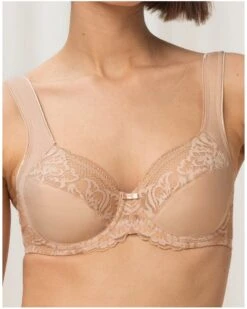 Soutien-gorge Emboîtant Bien-être Triumph Modern Lace+Cotton (Beige)
