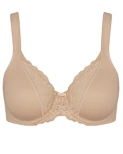 Soutien-gorge Emboîtant Triumph Modern Lace+Cotton (Beige) -Aubade Lingerie Boutique soutien gorge emboitant triumph modern lacecotton beige 2