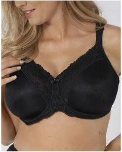 Soutien-gorge Minimiseur Triumph Ladyform Soft (Noir) -Aubade Lingerie Boutique soutien gorge minimiseur triumph ladyform soft noir 2