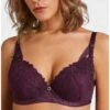 Soutien-gorge Plunge Coque Aubade Femme Passion (Wineberry)