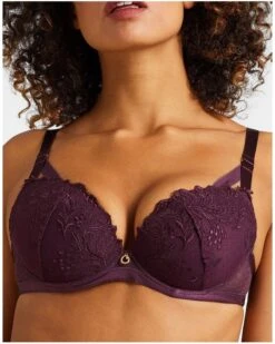 Soutien-gorge Plunge Coque Aubade Femme Passion (Wineberry) -Aubade Lingerie Boutique soutien gorge plunge coque aubade femme passion wineberry 4