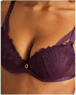 Soutien-gorge Plunge Coque Aubade Femme Passion (Wineberry) -Aubade Lingerie Boutique soutien gorge plunge coque aubade femme passion wineberry 6