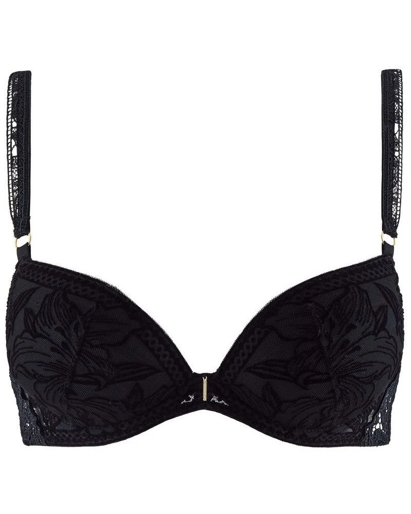 Soutien-gorge Plunge Coussinet Aubade Coeur à Corps (Noir) 4 Soutien-gorge Plunge Coussinet Aubade Coeur à Corps (Noir) – Image 2