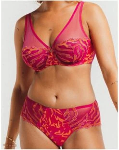 Soutien-gorge Plunge Louisa Bracq Vortex (Fuschia) 7 Soutien-gorge Plunge Louisa Bracq Vortex (Fuschia) -Aubade Lingerie Boutique soutien gorge plunge louisa bracq vortex fuschia 2
