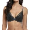 Soutien-gorge Push-up Wacoal Lace Perfection (Charcoal) -Aubade Lingerie Boutique soutien gorge push up wacoal lace perfection charcoal
