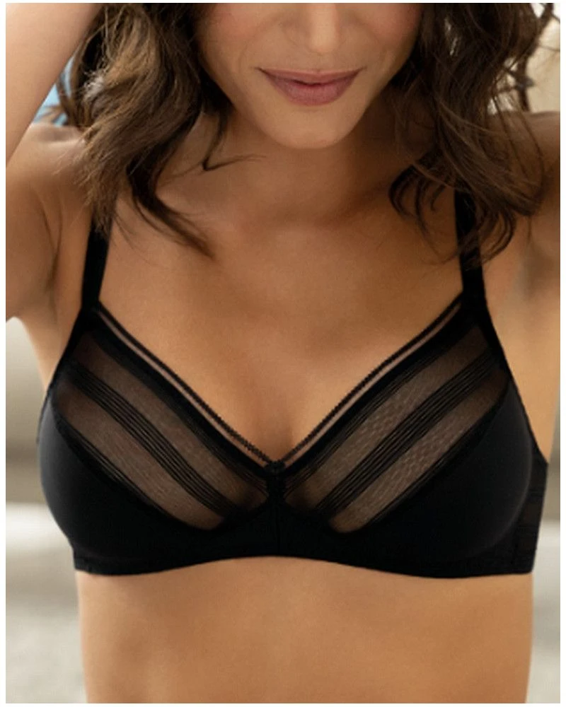 Soutien-gorge Sans Armature Antigel New Apesanteur (Noir) 3 Soutien-gorge Sans Armature Antigel New Apesanteur (Noir)