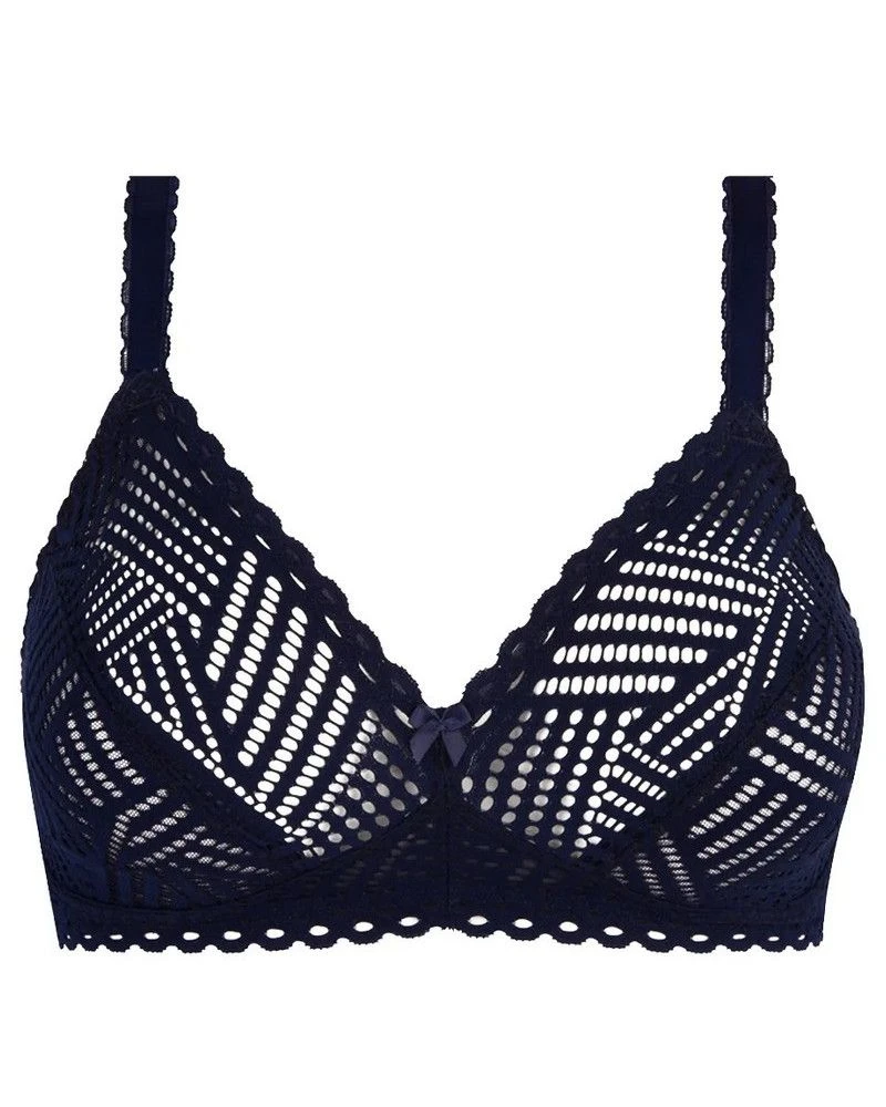 Soutien-gorge Sans Armature Bien-être Antigel Tressage Graphic (Tressage Marine) 3 Soutien-gorge Sans Armature Bien-être Antigel Tressage Graphic (Tressage Marine)
