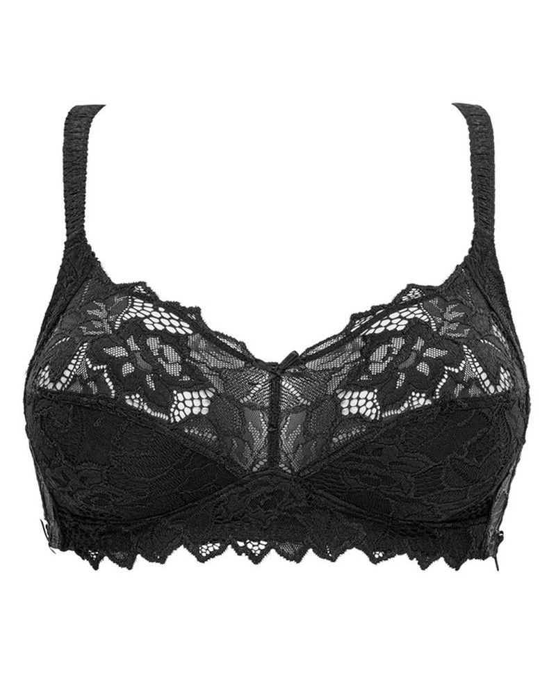 Soutien-gorge Sans Armature Dentelle Plus Sans Complexe Coton D'arum (Noir) 4 Soutien-gorge Sans Armature Dentelle Plus Sans Complexe Coton D'arum (Noir) – Image 2