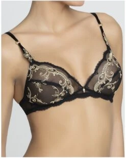 Soutien-gorge Sans Armature Lise Charmel Déesse En Glam (Or Glamour) -Aubade Lingerie Boutique soutien gorge sans armature lise charmel deesse en glam or glamour 2