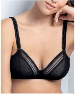 Soutien-gorge Sans Armature Rosa Faia Emily (Noir)