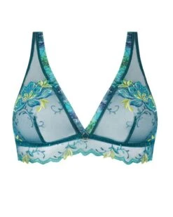 Soutien-gorge Triangle Lise Charmel Grâce Aquatique (Floral Aqua) -Aubade Lingerie Boutique soutien gorge triangle lise charmel grace aquatique floral aqua 1