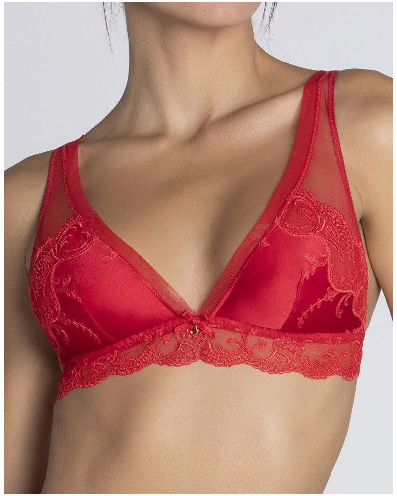 Soutien-gorge Triangle Lise Charmel Splendeur Soie (Splendeur Rouge) 4 Soutien-gorge Triangle Lise Charmel Splendeur Soie (Splendeur Rouge) – Image 2