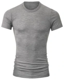 T-shirt Calida Laine & Soie (Platin Melé) 8 T-shirt Calida Laine & Soie (Platin Melé) -Aubade Lingerie Boutique t shirt calida laine soie platin mele 2