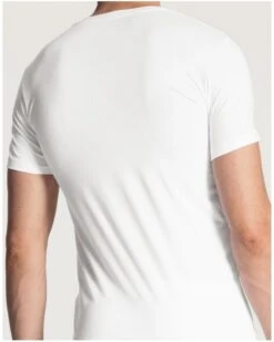 T-shirt Col V Calida Evolution (Blanc) 10 T-shirt Col V Calida Evolution (Blanc) -Aubade Lingerie Boutique t shirt col v calida evolution blanc 3
