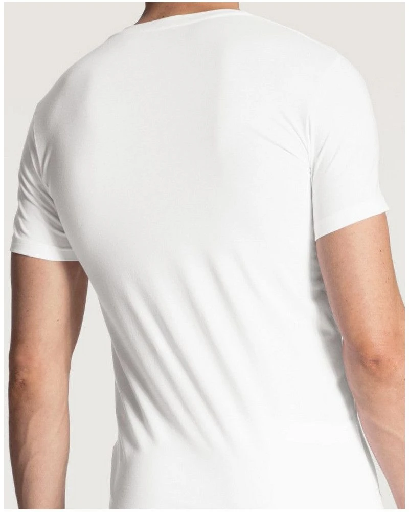 T-shirt Col V Calida Evolution (Blanc) 6 T-shirt Col V Calida Evolution (Blanc) – Image 4