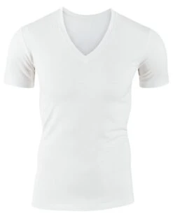 T-shirt Col V Calida Evolution (Blanc) 11 T-shirt Col V Calida Evolution (Blanc) -Aubade Lingerie Boutique t shirt col v calida evolution blanc 4