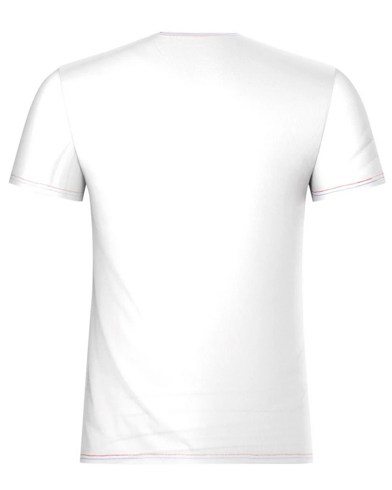 T-shirt Col V Eminence Fait En France (Blanc) 3 T-shirt Col V Eminence Fait En France (Blanc) – Image 2